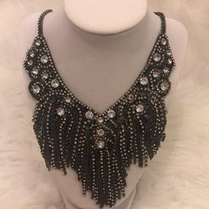 Statement necklace with stones
